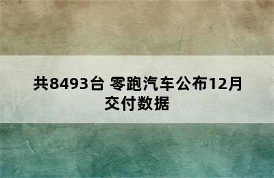 共8493台 零跑汽车公布12月交付数据